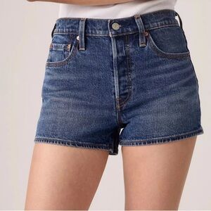 Levi’s 501 Original Fit High Rise Button Fly Denim Shorts 30